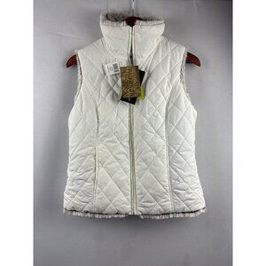 Reversible Faux Fur & Quilted Vest Size S Weatherproof Garment Co.